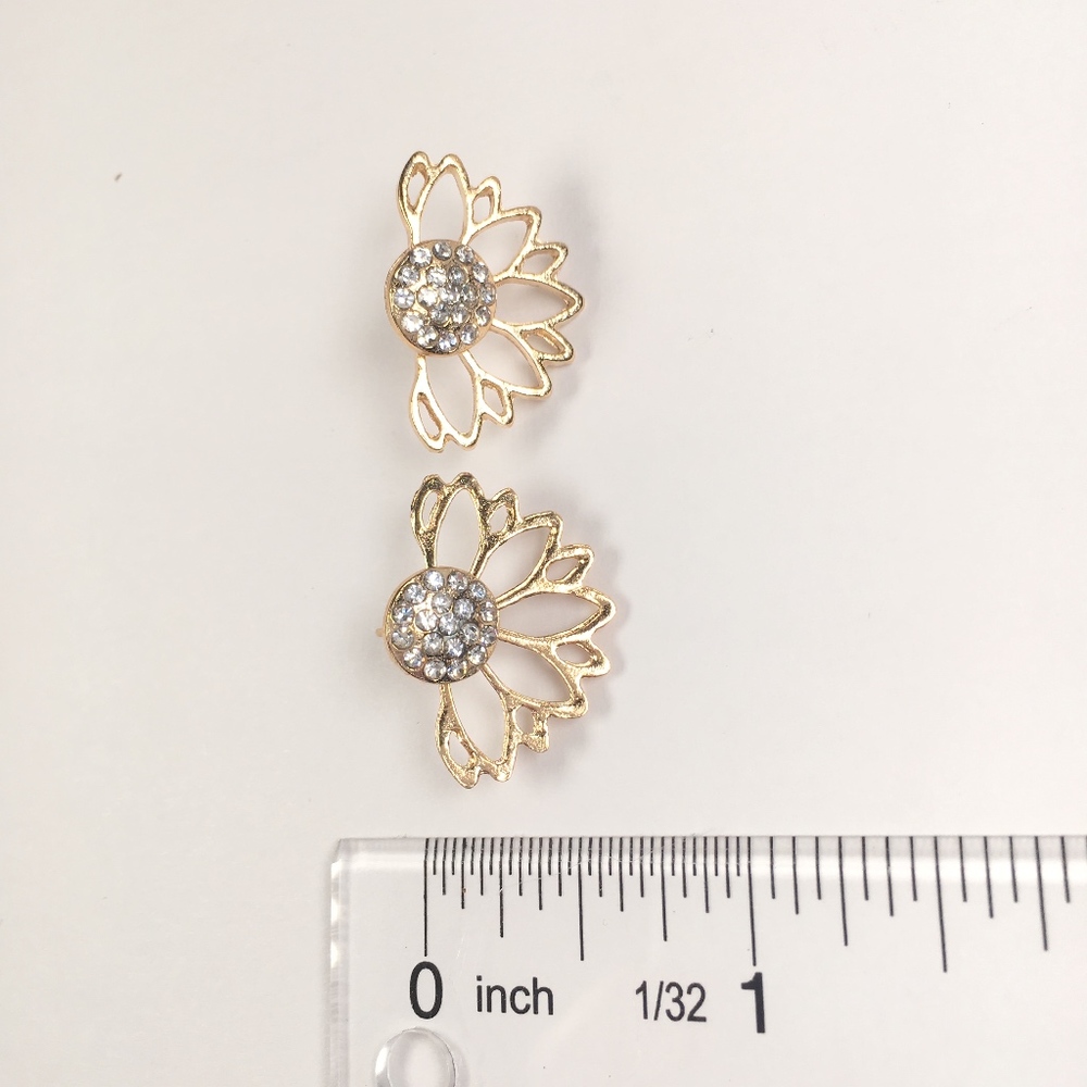 Rhinestone Peekaboo Earrings - Picture 5 of 8
